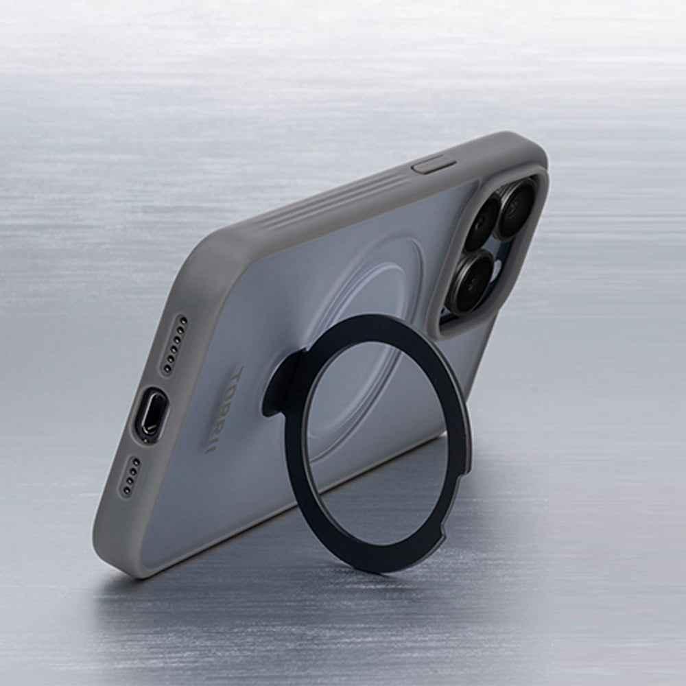 iPhone 15 Pro Max Torrii Torero Stand Case+Magsafe Compatible - Gray iPhone 15 Pro Max Torrii Torero Stand Case+Magsafe Compatible - Gray